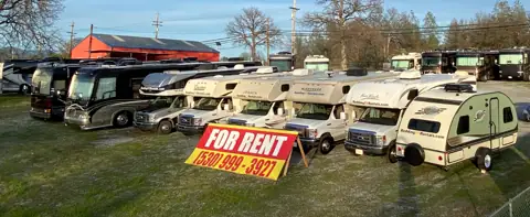 Redding RV Rentals, Car Rentals, commercial fleet in Redding, CA